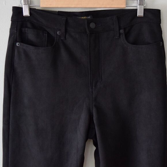 BANANA REPUBLIC Vegan Suede Skinny Jean, Black, 28/6 Tall - Picture 6 of 13